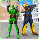 Cable Hero vs Dual Sword Pool Comic Hero combat-APK