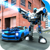Mech Robot Car War: transform Robot shooting games icône