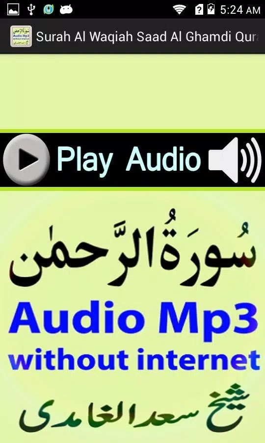 Free Surah Rahman Audio Mp3 APK for Android Download