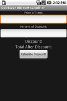 QuickSave Discount Calculator الملصق