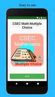 CSEC Mathematics Paper 1 Multiple Choice CXC Study Affiche
