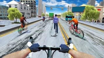 Balap sepeda: permainan sepeda poster