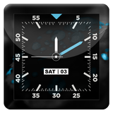 Cyan AnalogClock LiveWallpaper иконка