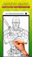 How to Draw Cartoon SuperHero screenshot 2