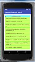 Canadian PostCode Search تصوير الشاشة 1