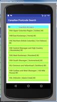 Canadian PostCode Search capture d'écran 1