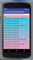 German Post Code Quick Search Ekran Görüntüsü 1