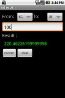 KG to LB converter screenshot 1