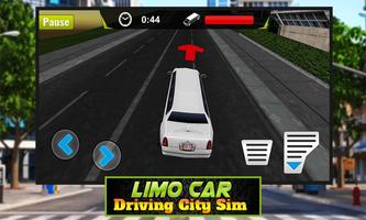 Limo Car Driving City Sim ภาพหน้าจอ 1