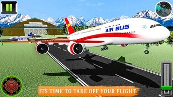 Flying Airplane Pilot Flight 3d Plane Simulator পোস্টার