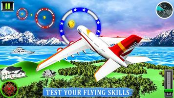 برنامه‌نما Flying Airplane Pilot Flight 3d Plane Simulator عکس از صفحه