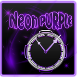 Icona Neon Purple Style Clock