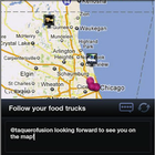 Food Trucks - Map and Twitter アイコン