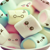 Cute Cartoon Marshmallow Comic theme: Candy Skins icon Cute Cartoon Marshmallow Comic theme: Candy Skins icon