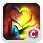 Colorful Heart Unique Theme HD icon