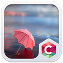 APK Pink Umbrella Theme for phone