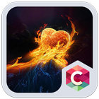 Burning Heart C Launcher Theme icône