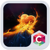 Burning Heart C Launcher Theme icon