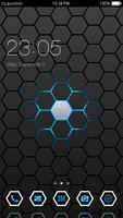 Black Tech Theme C Launcher Cartaz