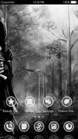 Gothic Black White theme HD 스크린샷 2