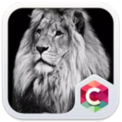 Скачать Черно-белая тема HD: Лев APK