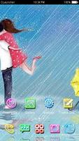 Cartoon Couple Sweet Theme HD 스크린샷 1