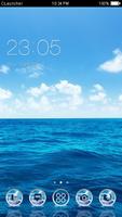 Blue Water Theme C Launcher plakat