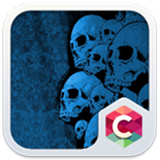 Blue Skull Theme C Launcher icon