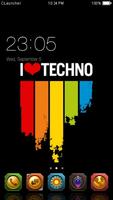 Best Techno Theme C Launcher الملصق