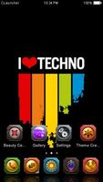 Best Techno Theme C Launcher imagem de tela 2