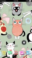 Cute Kitty Theme الملصق