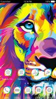 برنامه‌نما Abstract Lion Theme عکس از صفحه