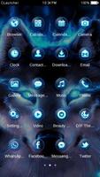 Wolf Blue Flames Theme Meizu screenshot 1