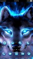 Wolf Blue Flames Theme Meizu captura de pantalla 3