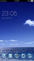 Blue Sea Theme C Launcher ポスター