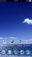 Blue Sea Theme C Launcher imagem de tela 2