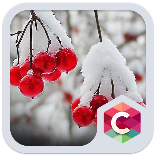 Snowy Cherry C launcher Theme