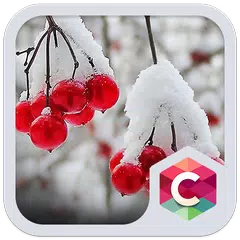 Snowy Cherry C launcher Theme APK download