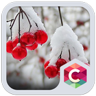 Snowy Cherry C launcher Theme biểu tượng