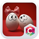 Best Cute Egg Couples Theme APK