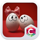 Best Cute Egg Couples Theme-icoon