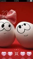 Best Cute Egg Couples Theme постер