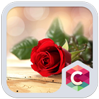 Beautiful Red Rose Theme ikona