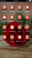 Beautiful Red Rose Theme اسکرین شاٹ 1