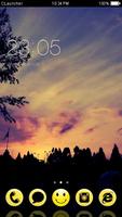 Sunset Sky Theme C Launcher Affiche