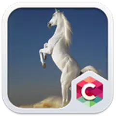 White Horse Theme C Launcher APK download