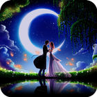 Romantic theme:  Moonlight Nig आइकन