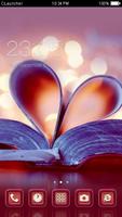 Romantic Heart Book Theme poster