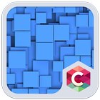 Blue Squares C Launcher Theme icône