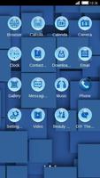 Blue Squares C Launcher Theme screenshot 1